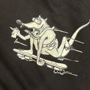 yellow rat hoodie graphic design